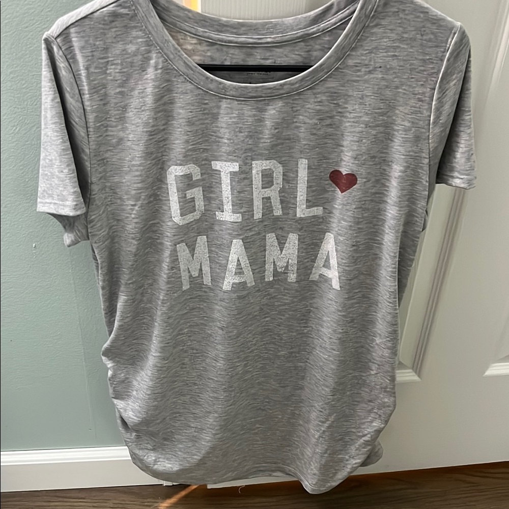 Maternity Sonoma Gray 'Girl Mama' Short Sleeve Tee